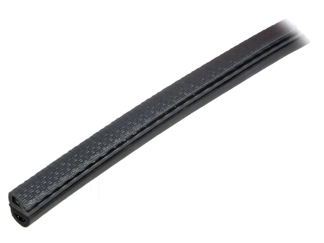 Randbescherming; L: 10m; zwart; H: 9,5mm; D.paneel: 1÷2mm Randbescherming; L: 10m; zwart; H: 9,5mm; D.paneel: 1÷2mm